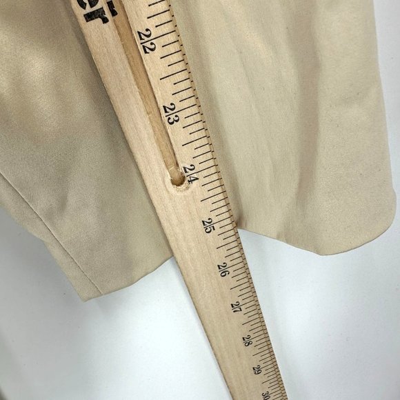 Joan Rivers Jacket Coat Womes Buttons Down Lined Pleated Back Pockets Beige XL - Picture 6 of 14